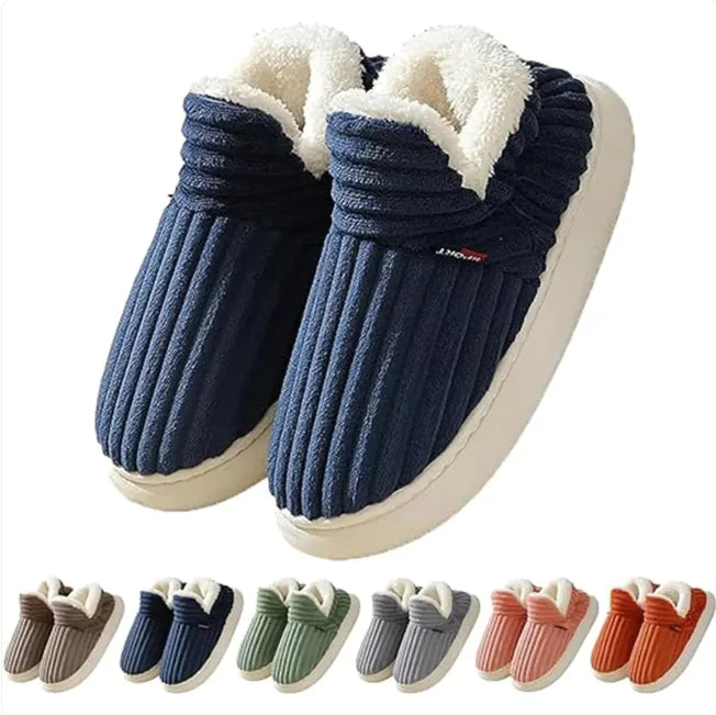 CozyPair Unisex Winter-Hausschuhe – Flauschiger Komfort für Drinnen & Draußen" 🥿✨